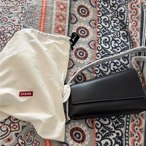 STAUD Black Shoulder Bag